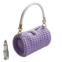 Sac à main tissé à la main pour femme, style vacances à la plage, motif tissé perlé uni, sacs à main élégants et luxueux