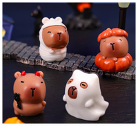 Mini été plage ornement nouvelle Collection mignon dessin animé cadeau Animal Figure Halloween 3D Capybara poupée résine Figurine mystère sac