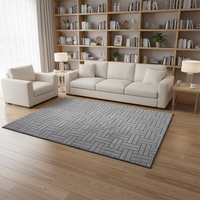 Tapis moderne en cachemire tufté jacquard à poils ras, antidérapant, couleur personnalisable, épaisseur 5 mm, lavable en machine pour salon et chambre à coucher