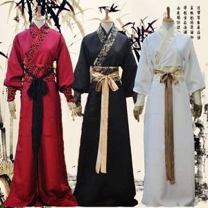 Costume ancien Hanfu pour hommes, robe longue brodée, <span class=keywords><strong>tenue</strong></span> <span class=keywords><strong>traditionnelle</strong></span> chinoise, <span class=keywords><strong>tenue</strong></span> de cosplay de samouraï <span class=keywords><strong>japonais</strong></span> - Product Image 1
