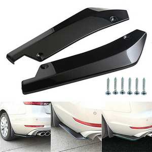 จัดส่งฟรี ชุดแต่งกันชนหลังรถยนต์ 2 ชิ้น สีดำเงา - Product Image 3