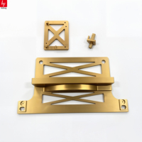 Support de charnière en acier inoxydable usiné CNC sur mesure, assemblage de plaque de base, pièces de montage de découpe de précision pour panneau plat, usine OEM
