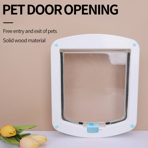 Porte coulissante pour animaux de compagnie en plastique réglable avec logo personnalisé, porte intérieure pour chat - Product Image 3