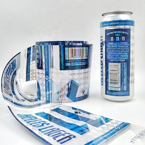 In Ấn Kỹ Thuật Số GH Pvc <span class=keywords><strong>Shrink</strong></span> Sleeve Đối Với Bia Có Thể Nhiệt <span class=keywords><strong>Shrink</strong></span> Sleeve Nhãn Chai Tay Áo Lạnh Foil Holographic - Product Image 5