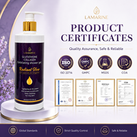 Gel Douche Éclaircissant et Anti-Acné LAMARINE Bio aux Herbes, Format Standard, Contrôle du Sébum, Pour Tous Types de Peaux, Marque Blanche