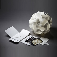 Lampe en plastique puzzle IQ, décoration de haute qualité, puzzles lumineux en PP