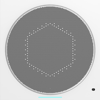 Microphone de plafond IA à 128 cellules MEMS, compatible Dante et PoE, avec réduction du bruit et annulation de l'écho pour salles de conférence