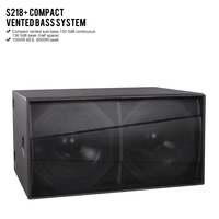 S218 S218+ Caisson de basses passif professionnel double 18 pouces haute puissance pour DJ, scène et concert