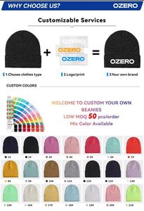 Gorros Unisex 2025, Gorro de Invierno para Hombre y Mujer, Logotipo Personalizado, Bordado, Gorro de Punto Barato, Color Sólido, Gorro Acrílico Cálido - Product Image 5