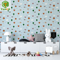 Papier peint autocollant moderne 30*60cm à imprimé animalier de dessin animé, écologique, insonorisant et imperméable pour salon et appartement
