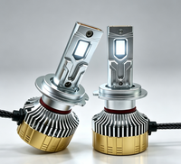 Nouvelle ampoule de phare LED H7 pour voiture, P130 Super Lumen 12V 140W 15000LM 6000K, double tube en cuivre, haute luminosité, phare avant LED pour voiture