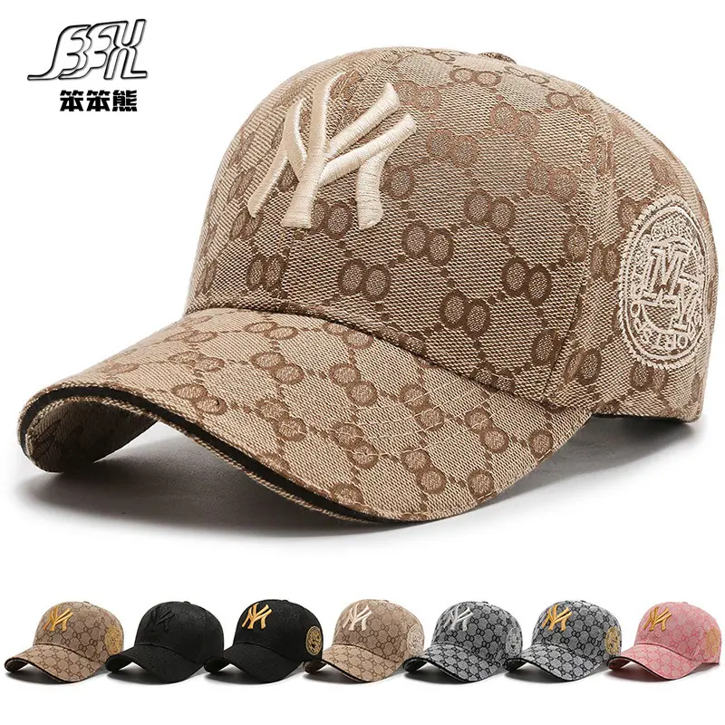 wholesale new designer women fashion embroidery Logo ny Hats High quality sports golf baseball caps for women