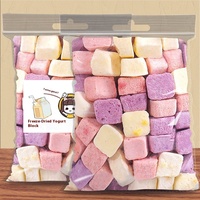 Gezonde Gevriesdroogde Yoghurt Bijt Gemengde Fruitsmaak-Kindersnacks Met Aardbei, Bosbes, Mango, Perzik Voor Schoollunch,