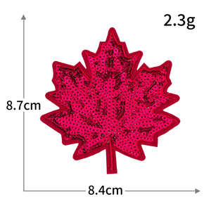 Patchs thermocollants en forme de feuille d'érable colorés et scintillants pour l'automne, décoration de Thanksgiving, appliques DIY pour vêtements et chapeaux - Product Image 6