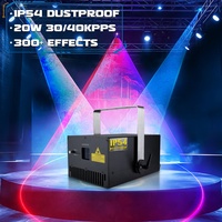Agences de production d'événements pour concepteurs d'éclairage, laser de scène DMX512 20W RVB pleine couleur, éclairage de mariage, contrôle par application