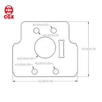 Carte de circuit imprimé (PCBA) en cuivre CGX de 1 oz avec indicateur LED bicolore rouge et bleu pour caméra de vision nocturne CCTV