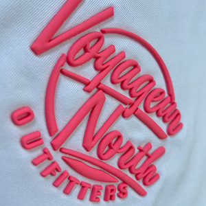 Custom 3D Silicone Heat Transfer Garment <b>Labels</b> Raised Logo <b>Clothing</b> Badge for Bags Shoes - Product Image 3