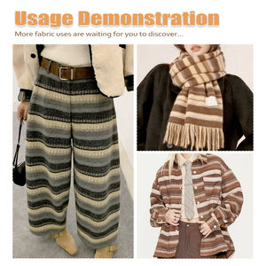 Высококачественная полосатая ткань: прочная и комфортная, идеальна для модной одежды и домашнего текстиля, в наличии - Product Image 3