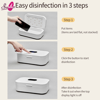 Boîte de stérilisation rechargeable 32W pour outils à ongles, grande capacité, armoire de stérilisation pour manucure, batterie 2200 mAh pour usage commercial en salon