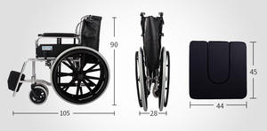 Fauteuil roulant pliable avec équipement de toilettes pour adultes, pliable, léger, manuel, amovible, à bas prix - Product Image 6