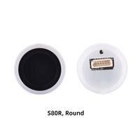 Módulo de Sensor de Huella Dactilar Capacitivo Redondo S80R, 50 Plantillas, 6μA en Modo de Espera, Activación Táctil para Dispositivos Biométricos Pequeños