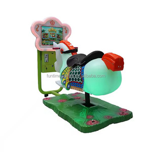 FunTime Écran LCD 17 pouces Machine d'arcade pour enfants Vidéo électrique <span class=keywords><strong>Voiture</strong></span> d'équitation Forme de guirlande attrayante Pas de jeux à pièces - Product Image 2