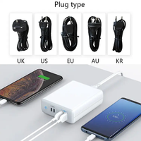 Pd QC adaptateur de voyage universel 95W accessoires pour ordinateur portable main téléphone multi-ports Station de charge USB C 65W chargeur 4 ports