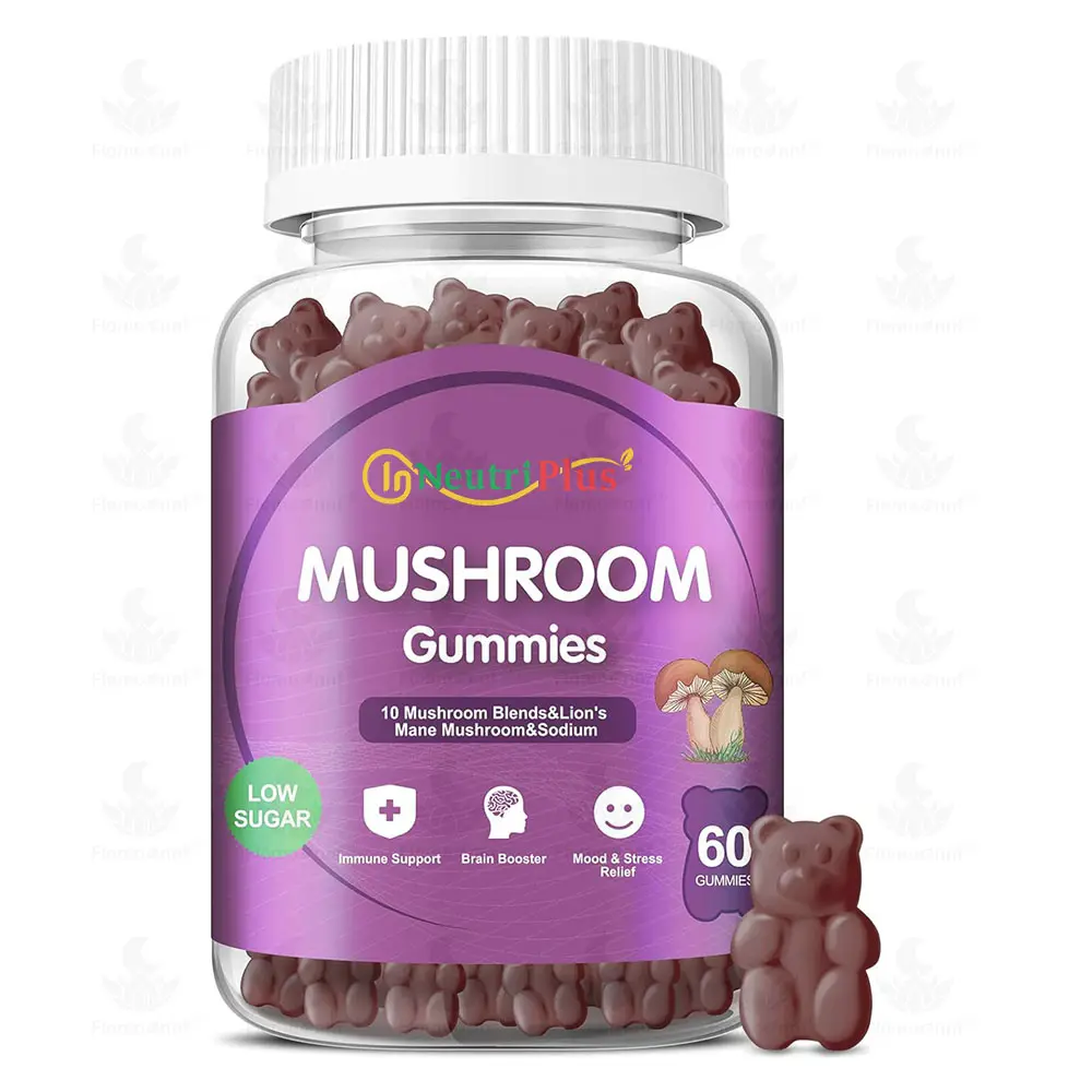 OEM Private Label Oem Lions Mane Mushroom Gummies Mushroom Focus Nootropic Gummies