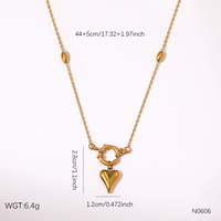 Collier Y-Lariat en acier inoxydable plaqué or 18 carats avec long pompon et pendentif cœur rond, chaîne de pull pour femme, accessoires d'hiver