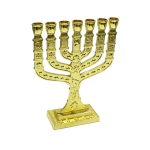 Candelabro de hierro de aleación judía, soporte de vela religioso de siete agujeros, Decoración retro <span class=keywords><strong>sagrado</strong></span> - Product Image 4