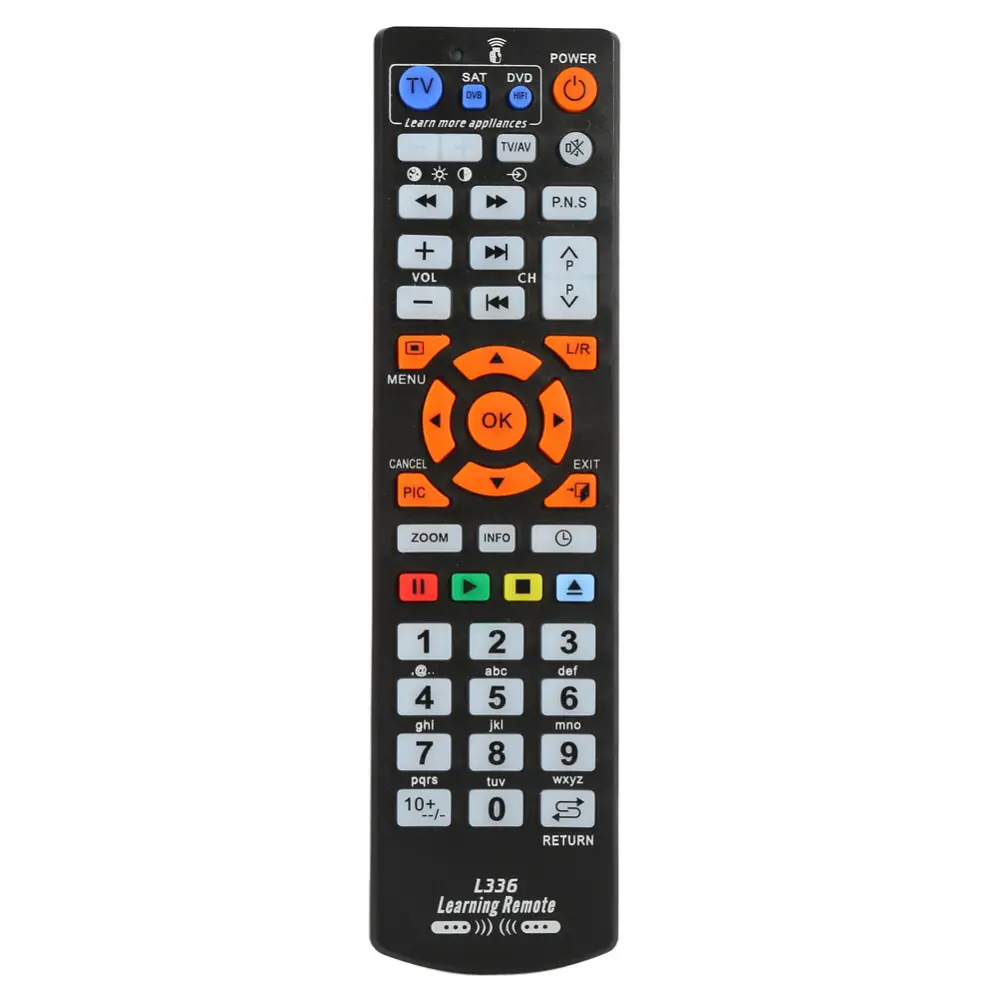 High Quality Universal Smart L336 IR Remote Control With Learning Function for TV CBL DVD SAT STB DVB HIFI TV BOX VCR STR-T