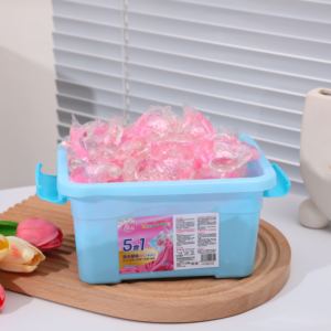 Floral Scent <b>Detergent</b> Pods Heart Shape Disposable For Automatic Washing Machine Apparel Use 5 in 1 - Product Image 4