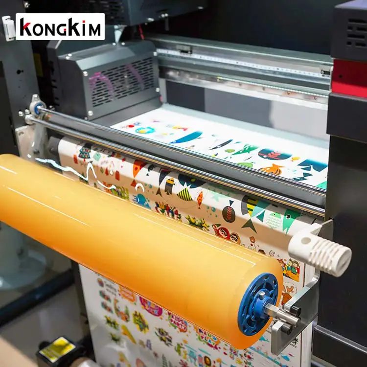 UV-DTF-Drucker mit Laminator multifunktionale Hülle Flasche AB LED UV-Flatbed-DTF-Transferfolie Aufkleberdrucker 60 cm