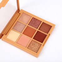 Palette de fards à paupières carrée 8 couleurs scintillante, pailletée, haute brillance, nacrée, mate, tons terreux, pour usine cosmétique OEM/ODM