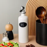 Bouteille à huile en céramique spéciale, vente chaude, 17 oz, distributeur d'huile et de vinaigre