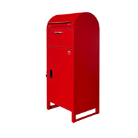 Boîte à colis sécurisée de grande capacité, autoportante, en acier galvanisé robuste, pour la livraison par courrier en extérieur