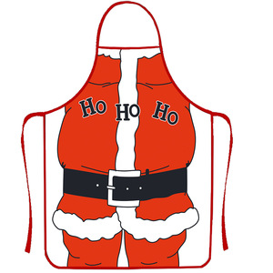 Grembiule Decorativo Natalizio in Poliestere con Stampa 'MERRY CHRISTMAS', Allacciatura al Collo e in Vita, Impermeabile e Antimacchia, CN Eight Thousand - Product Image 2