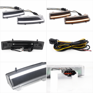 Feux de position latéraux à LED DRL, réflecteurs de pare-chocs blanc/ambre, feux de jour et clignotants pour <span class=keywords><strong>Nissan</strong></span> 350z Z33 2006-2009 26140-CF40A - Product Image 2
