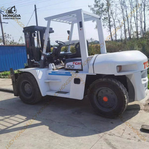 Chariot élévateur d'occasion Montacargas original japon TCM 10 tonnes d'occasion moteur diesel bon marché TCM FD100 chariot élévateur d'occasion - Product Image 1