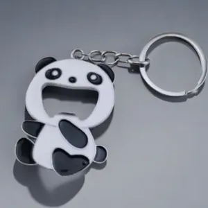 Llavero Abridor de Botellas de Cerveza y Refresco Panda Portátil, Hebilla Metálica Creativa, Llavero Personalizado, Lindo Llavero para Mochila, <span class=keywords><strong>Mini</strong></span> Regalo - Product Image 3