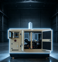 30kW 3-Phasen 50Hz ATS Automatisch Startender Tragbarer Industrieller Notstrom-Generator Yuchai Geräuscharmes Diesel-Aggregat