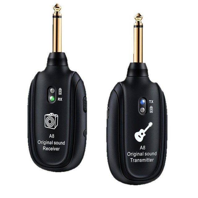 A8 Wireless Transceiver Electric Guitar Wireless Transmitter Receiver Bass Audio Portable Pickup