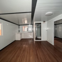 Maison préfabriquée moderne de luxe pliable et portable de 20/40 pieds, 2 à 5 chambres, bureau extensible en conteneur, cuisine étanche