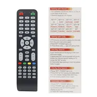 Télécommande universelle CRC-1210V pour toutes les marques de téléviseurs intelligents, télécommande avec utilisation confortable pour téléviseurs LED LCD, code fixe