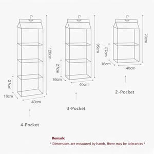 2/3/4 lớp chống bụi tủ quần áo tủ quần áo lưu trữ tổ chức treo tường túi xách túi cho giường nhà lưu trữ & tổ chức - Product Image 6