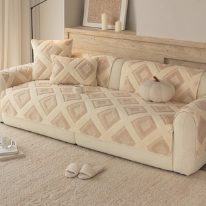 <b>Sofa</b> Cushions 145-185CM Grid Pattern Modern Style Plush Non-Slip <b>Cover</b> <b>for</b> General <b>Sofa</b> - Product Image 4
