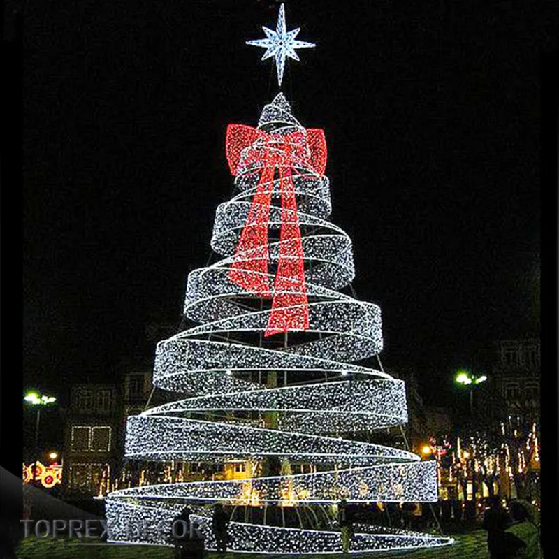 Noel dekorasyon ışıklandırma boyutu isteğe bağlı akrilik ağaç üst yıldız 3D led şerit ağacı