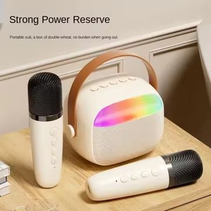 Top Seller K30 Wireless panno BT Mini altoparlante con doppio microfono a doppio <span class=keywords><strong>corno</strong></span> per Desktop Party di casa in campeggio - Product Image 4
