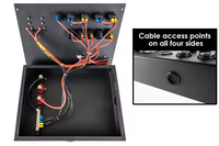 Boîtier de commande IP65 pour accessoires solaires 12V avec panneau de commande, compteur de puissance et instruments électroniques