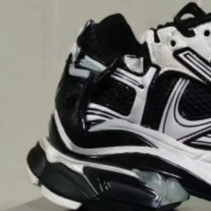 Calzado deportivo transpirable de alta calidad y a la moda, combinación de colores blanco y negro, zapatillas casuales de media caña, para hombre y mujer - Product Image 3
